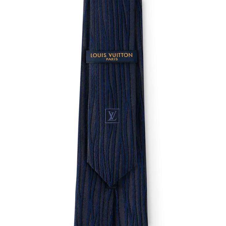 Галстук Epi Oversize Louis Vuitton Navy Blue - фото 2