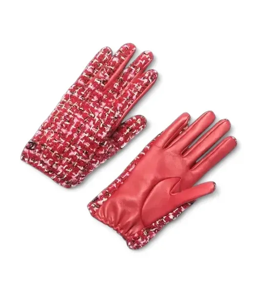Перчатки Chanel Red, Pink and Black - фото 2