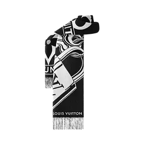Louis Vuitton Шарф Lock And Keys Black - фото 2