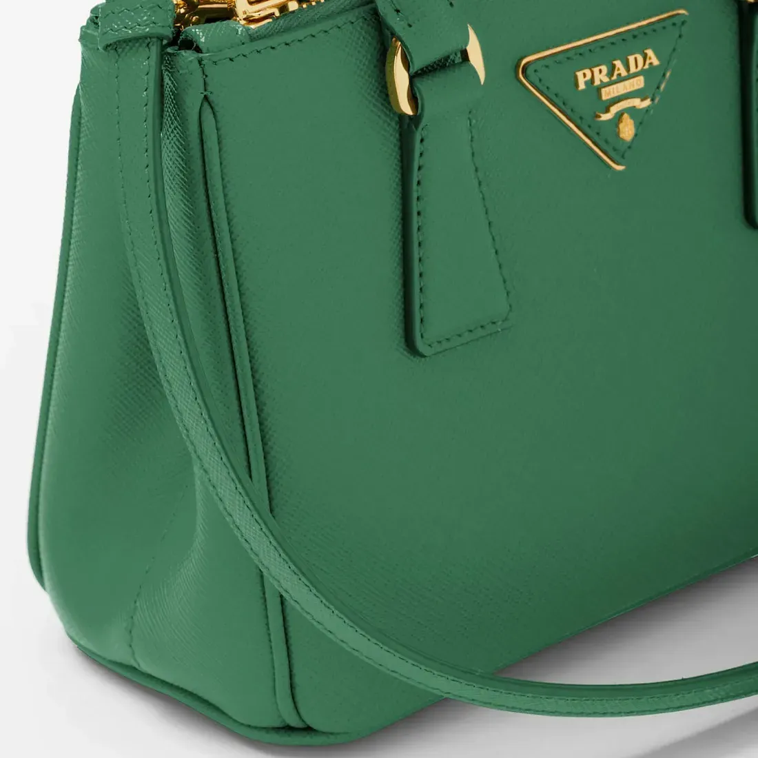 Prada Мини-сумка Galleria из сафьяновой кожи Mango - фото 6