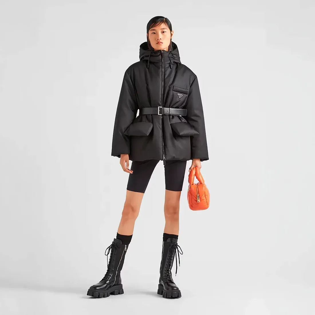 Prada Пуховая куртка с капюшоном из Re-Nylon - фото 2