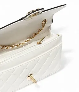 Chanel Кошелек с цепью White and Black - фото 3