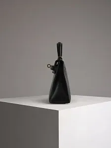 Hermès Сумка Kelly Mini 20 Black Box Gold Hardware - фото 5