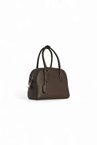 The Row Сумка India 10 Black из кожи Deep Brown - фото 2