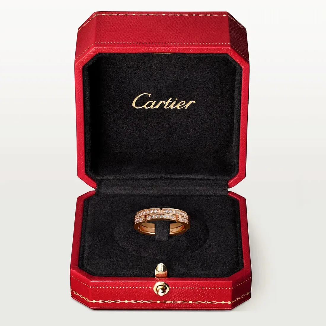 Cartier Обручальное кольцо Maillon Panthere Two Rows с бриллиантовым паве - фото 5