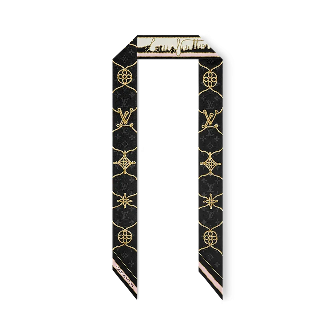 Louis Vuitton Шелковая лента Cordage BB Black - фото 4