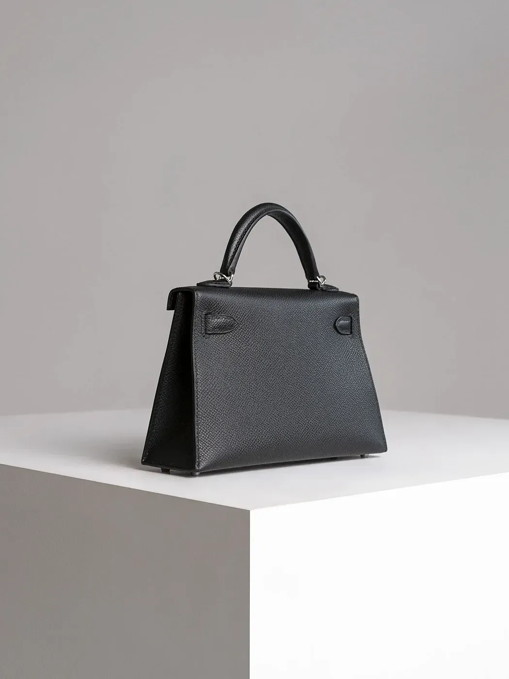 Hermès Сумка Kelly Mini 20 Black Epsom Palladium Hardware - фото 6