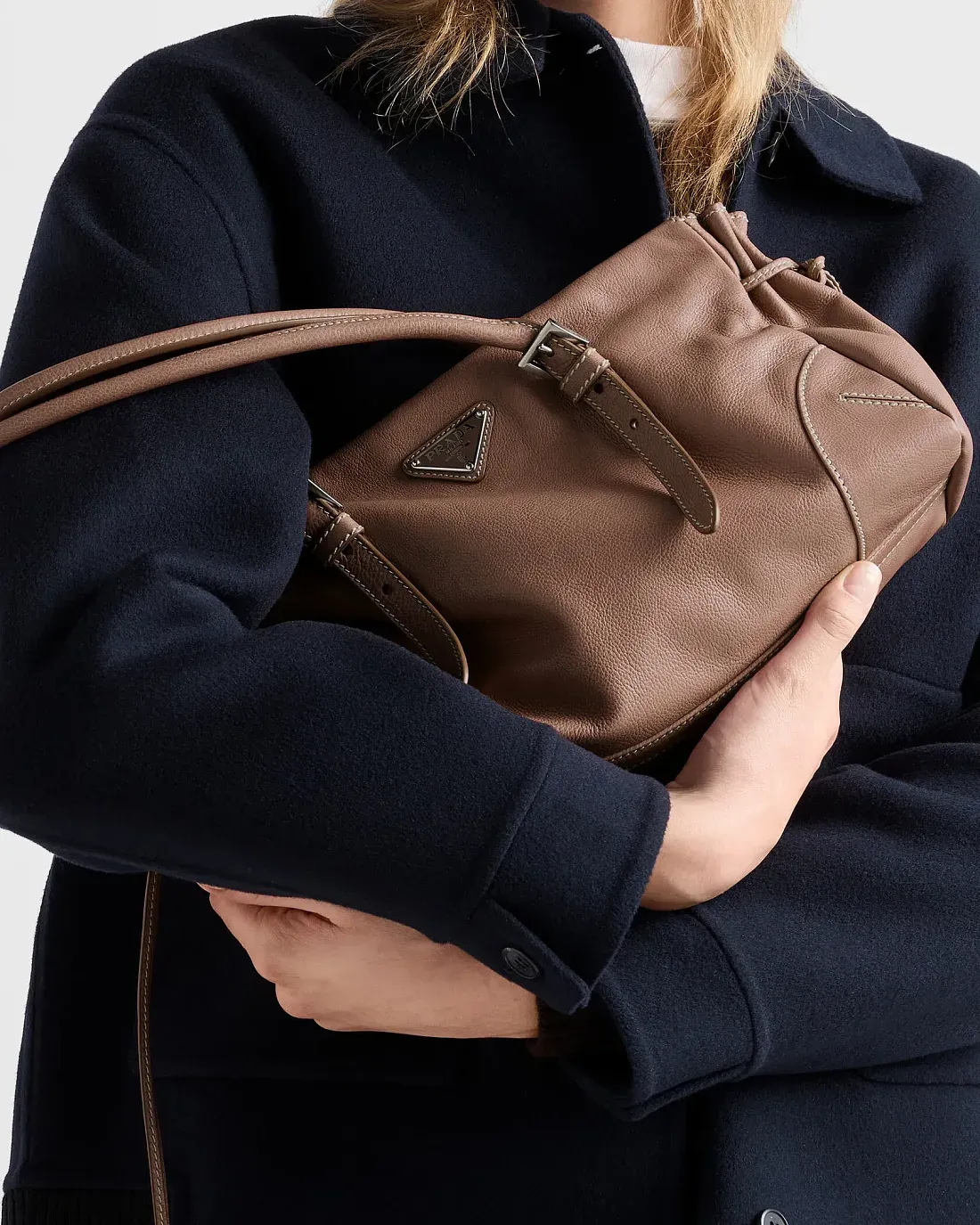 Prada Сумка-тоут Bonnie Chestnut Brown - фото 5