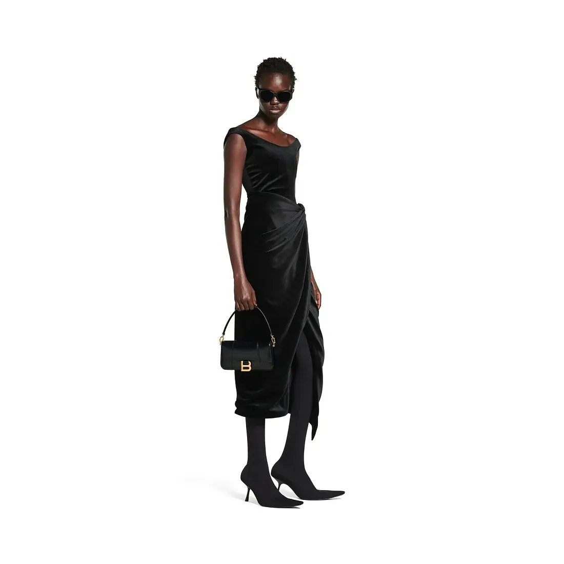 Balenciaga Сумка Hourglass маленького формата - фото 8