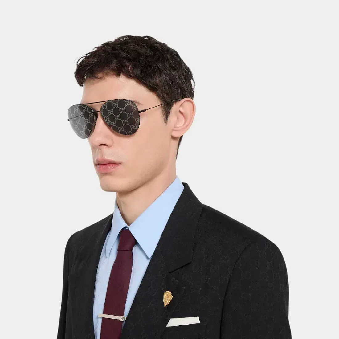 Gucci Солнцезащитные очки Pilot - фото 4
