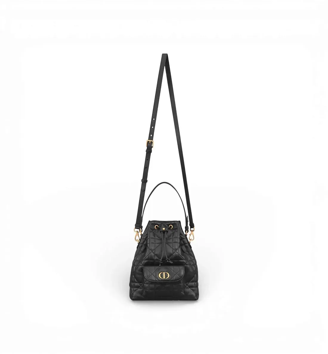 Dior Сумка Bucket Caro Small Black - фото 5