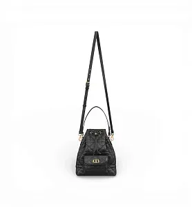 Dior Сумка Bucket Caro Small Black - фото 5
