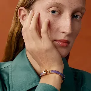 Hermès Браслет Mini Clic Kelly Pourpre - фото 2