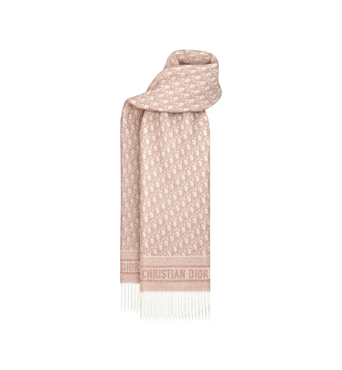Dior Шарф Oblique Pink - фото 3