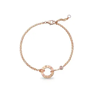 Cartier Браслет Love on a chain, 2 pink sapphires Men - фото 1
