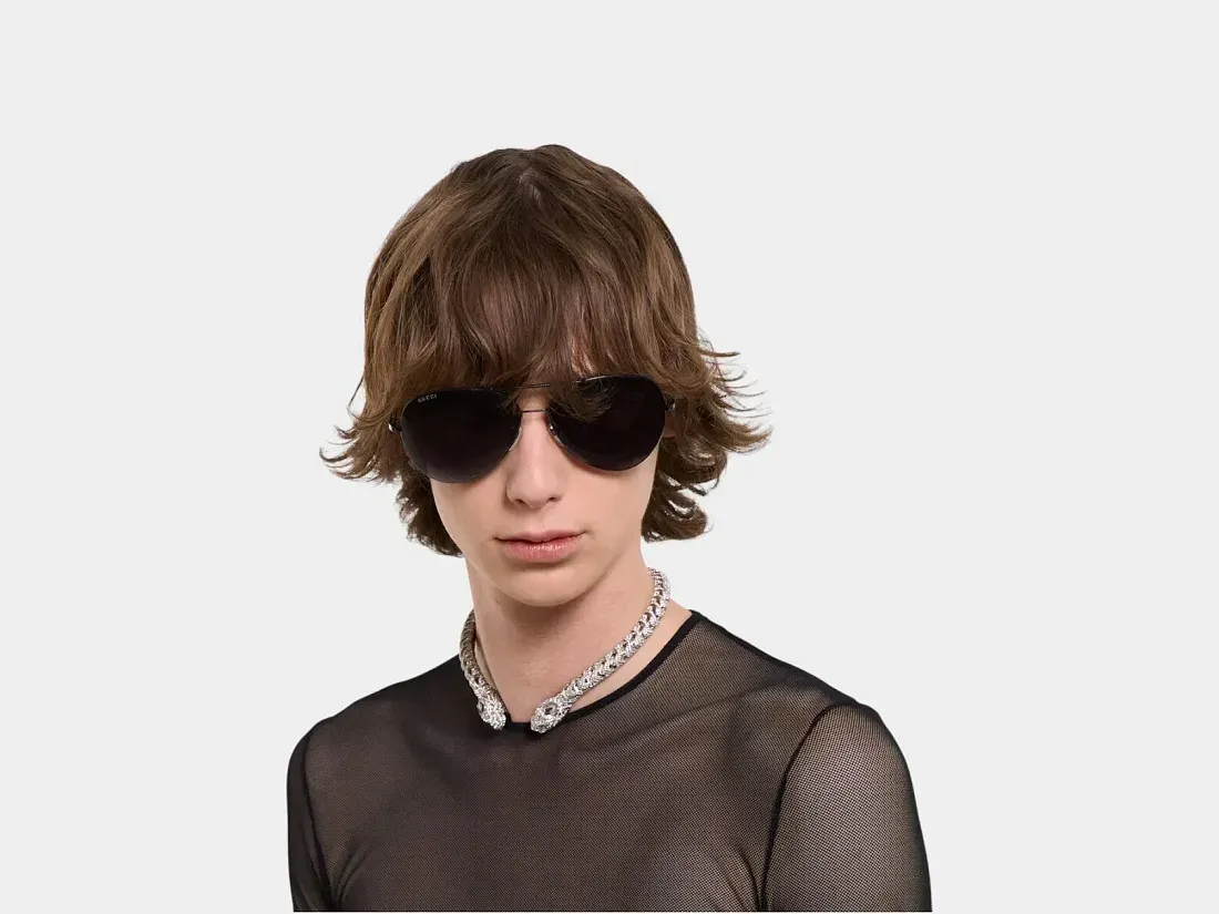 Gucci Солнцезащитные очки Pilot - фото 2