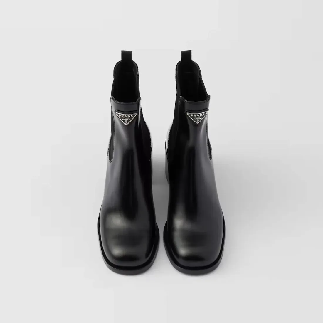 Prada Ботинки из матовой кожи - фото 4