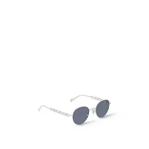 Louis Vuitton Солнцезащитные очки My Chain Small Round Silver - фото 4
