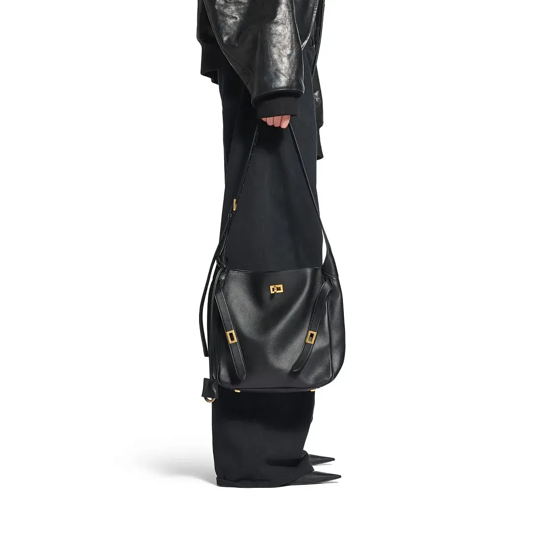 Balenciaga Сумка Bel Air Hobo маленького формата Black - фото 8