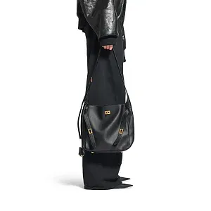 Balenciaga Сумка Bel Air Hobo маленького формата Black - фото 8