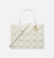 Dior Сумка Book Tote calfskin среднего формата Latte - фото 1