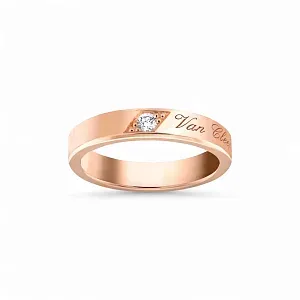 Van Cleef & Arpels Обручальное кольцо Toujours Signature Etoiles Men 4 мм Rose Gold - фото 3
