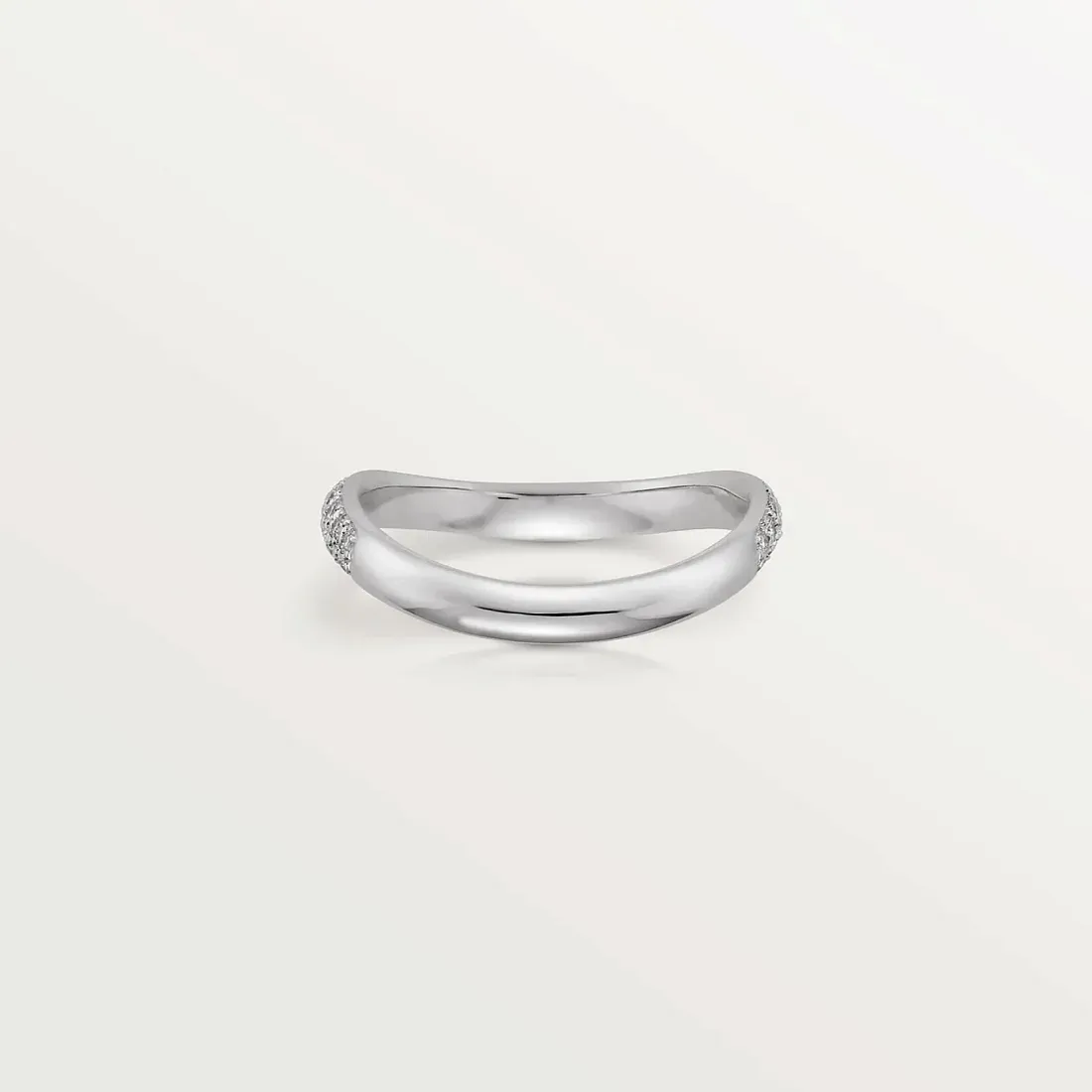 Cartier Обручальное кольцо с бриллиантовым паве Trinity Ruban 2,5 мм - фото 3