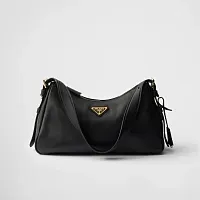 Prada Сумка на плечо Aimee Medium из кожи Black - фото 1