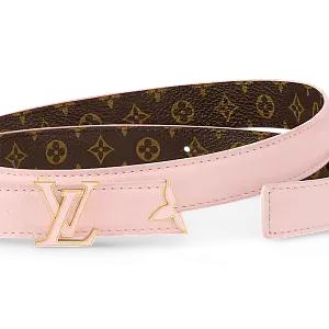 Louis Vuitton Двухсторонний ремень Pretty Enamel 20 мм Rose Jasmin - фото 2