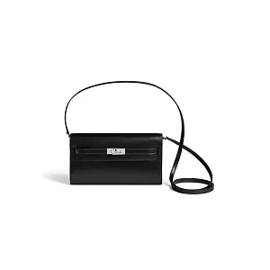 Hermès Мини-сумка Kelly To Go Noir Box Palladium Hardware - фото 1