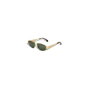 Celine Солнцезащитные очки Triomphe Metal 03 Men Gold and Green - фото 2