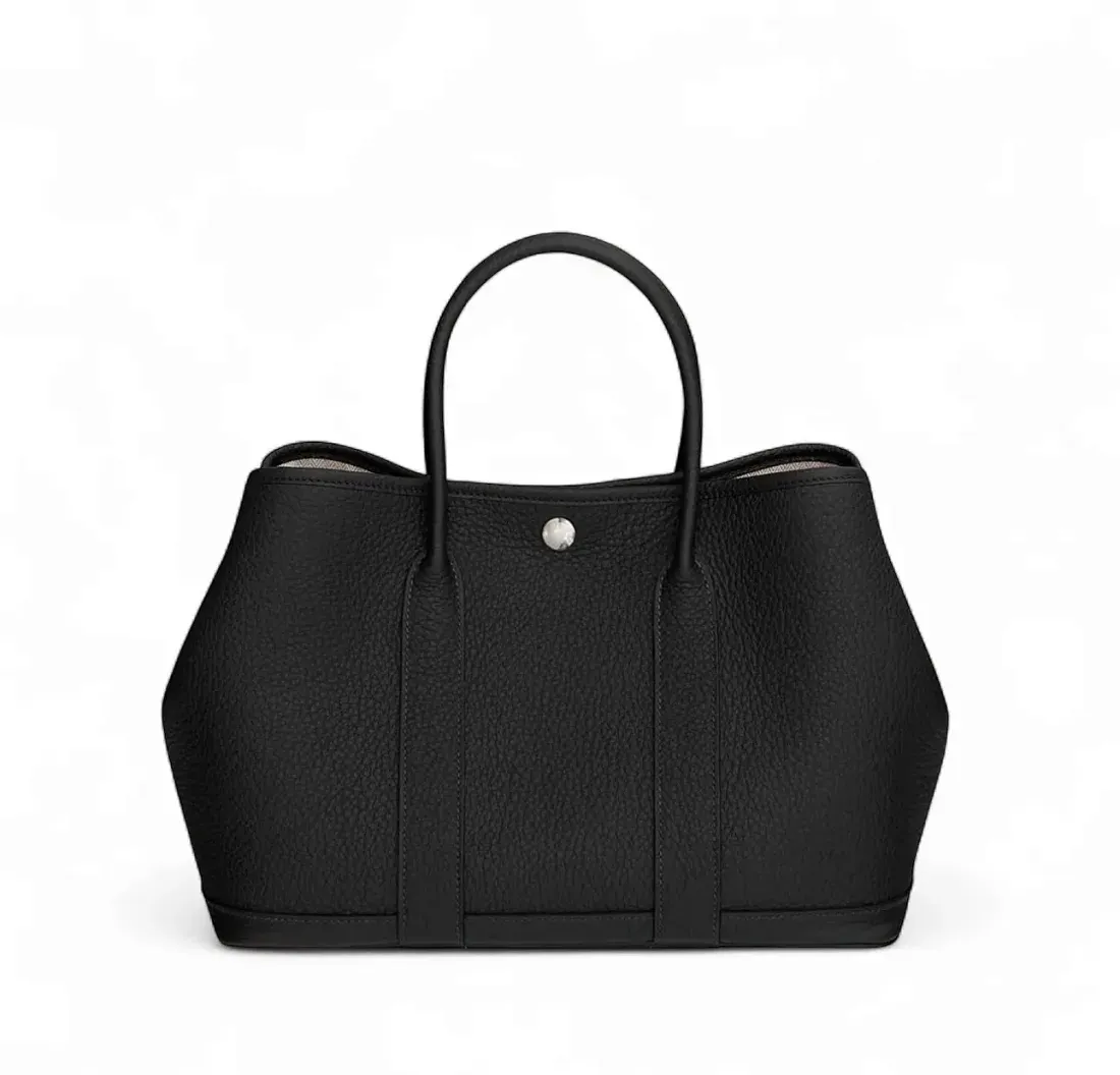 Hermès Сумка Garden Party 30 Negonda Palladium Hardware Etoupe - фото 2