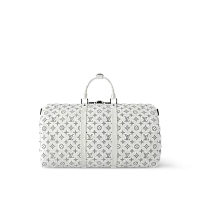 Louis Vuitton Сумка Keepall 50 с плечевым ремнем White - фото 1