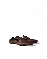 Prada Мокасины Shuffle из антикварной кожи Cognac - фото 1