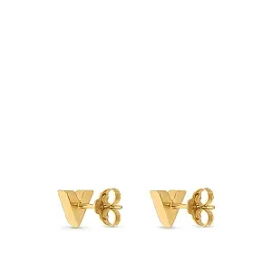Louis Vuitton Серьги-пусеты Essential V Gold - фото 4