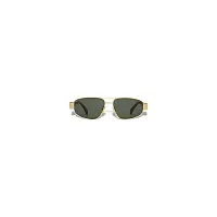 Celine Солнцезащитные очки Triomphe Metal 03 Men Gold and Green - фото 1