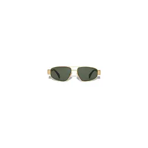 Celine Солнцезащитные очки Triomphe Metal 03 Men Gold and Green - фото 1