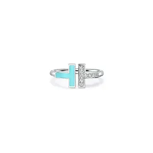 Tiffany & Co. Кольцо T Diamond White Gold - фото 1