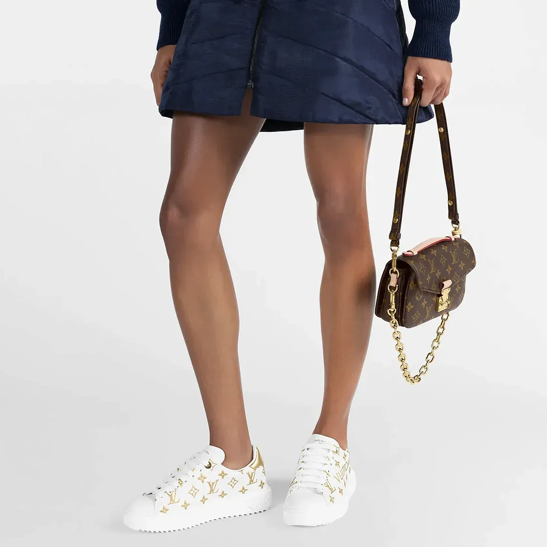 Louis Vuitton Сникеры Time Out Gold - фото 4