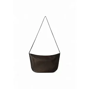 The Row Сумка EW Izzy Black из кожи Dark Brown - фото 1