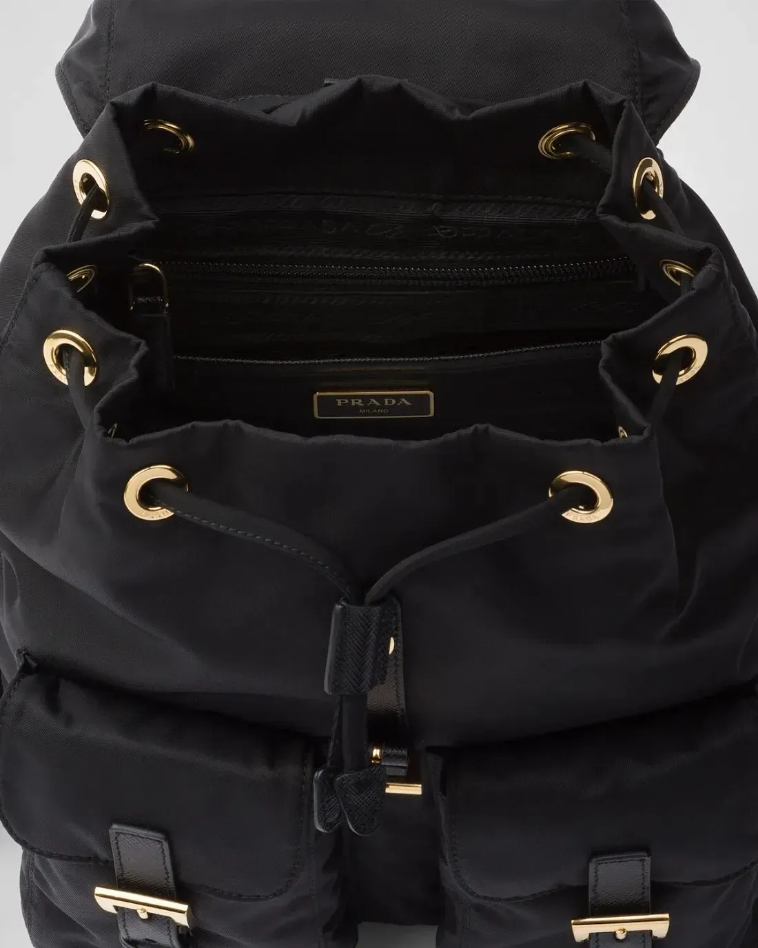 Prada Маленький рюкзак Re-Edition 1978 из нейлона Re-Nylon Black - фото 4