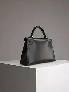 Hermès Сумка Kelly Mini 20 Black Box Gold Hardware - фото 6