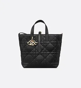 Dior Вертикальная сумка-тоут Toujours среднего формата Black - фото 1