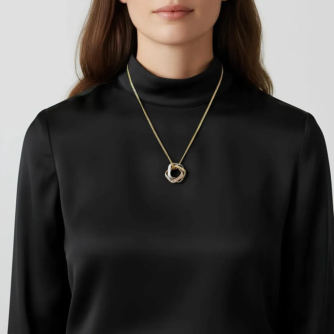 Cartier Кулон Trinity, cushion-shaped, paved - фото 2