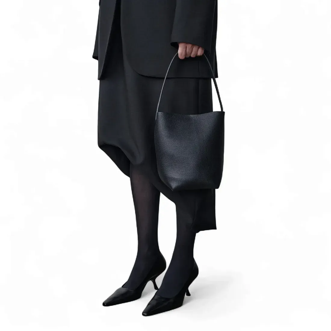 The Row Сумка Small NS Park Tote Black из кожи Black - фото 2
