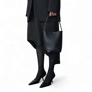 The Row Сумка Small NS Park Tote Black из кожи Black - фото 2
