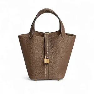 Hermès Сумка Picotin 18 Etoupe Clemance Gold Hardware - фото 1