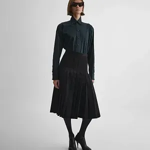 Phoebe Philo Плиссированная юбка в стиле униформы - фото 4