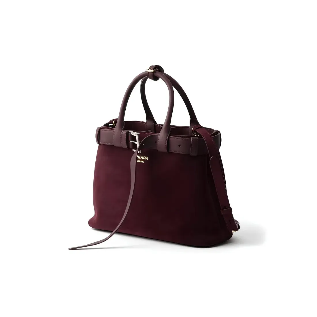Prada Сумка средняя Burgundy - фото 3
