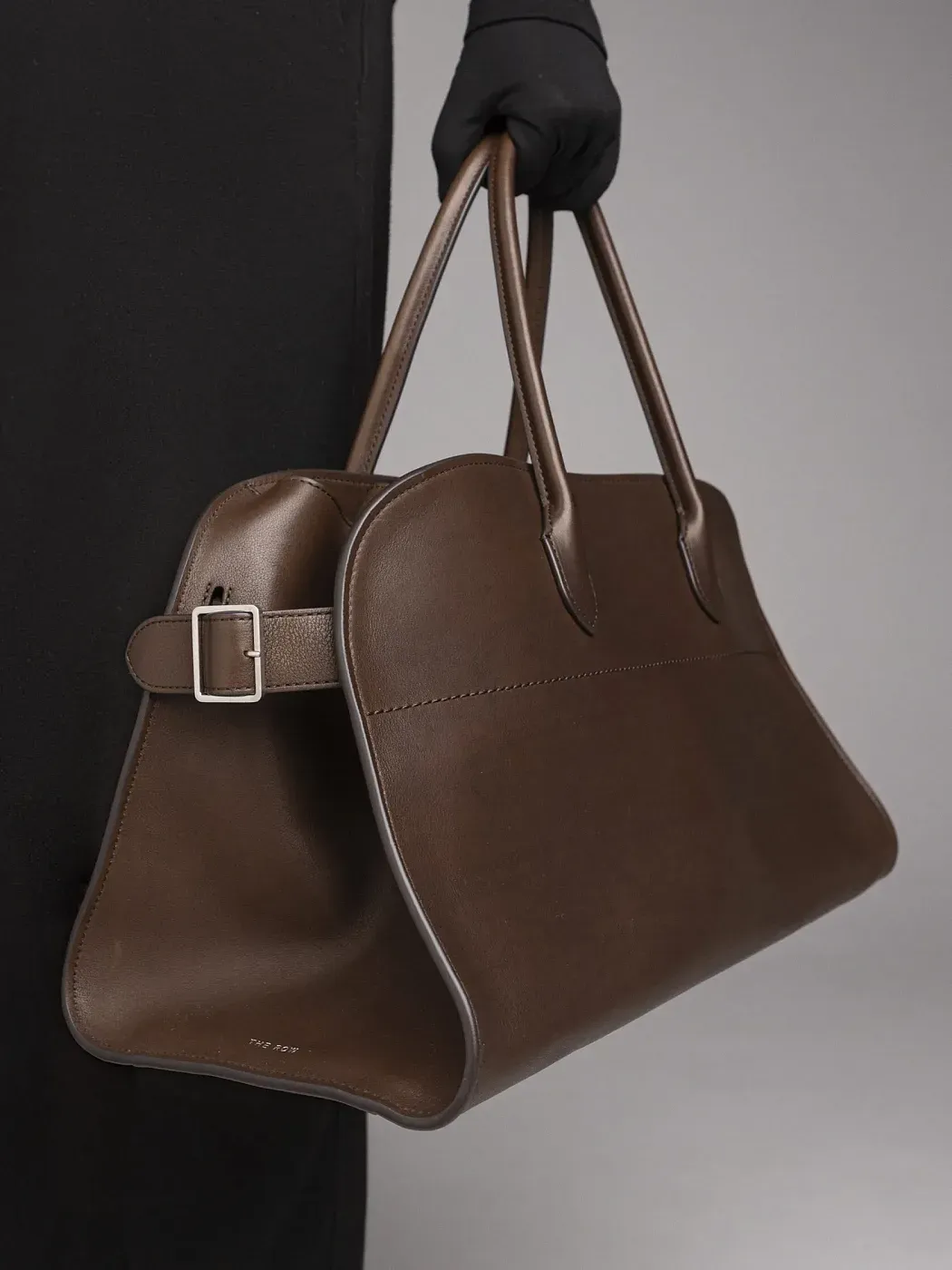 The Row Сумка EW Margaux Deep Brown из кожи - фото 2